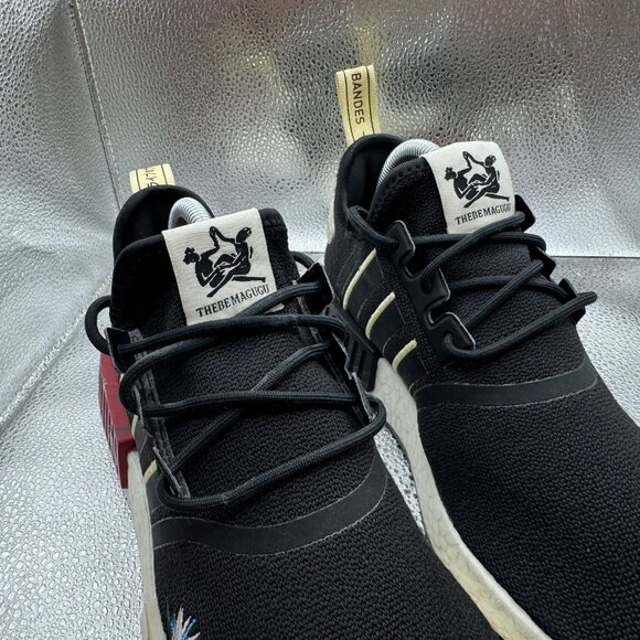 Size 8.5 Adidas Thebe Magugu x NMD_R1 Mens Black Running Sneakers GX2074 - Picture 3 of 13